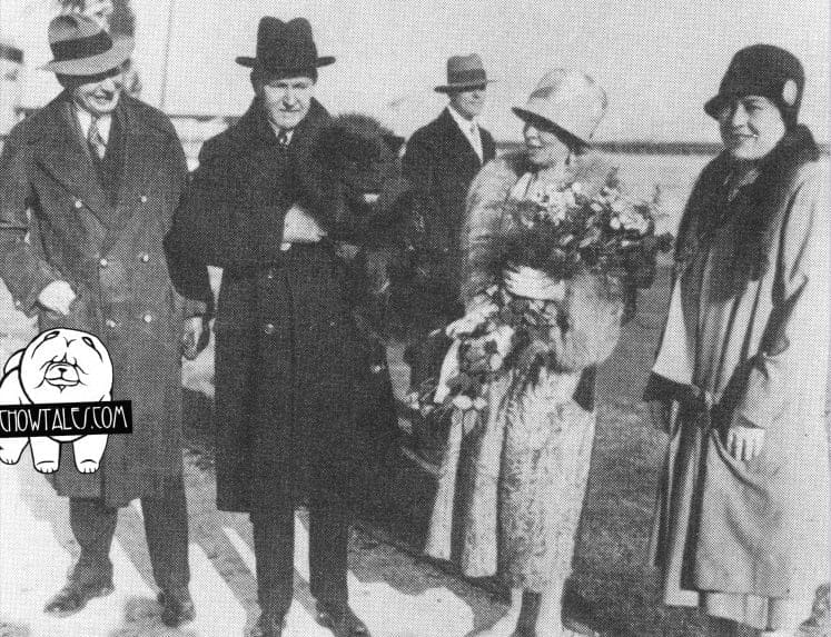 Mr. Howard and Mrs. Matilda Coffin of Sapelo Island, Georgia, meeting the President and First Lady at the Sea Island Yacht Club in December 1928 -courtesy The Mary Counihan Collection