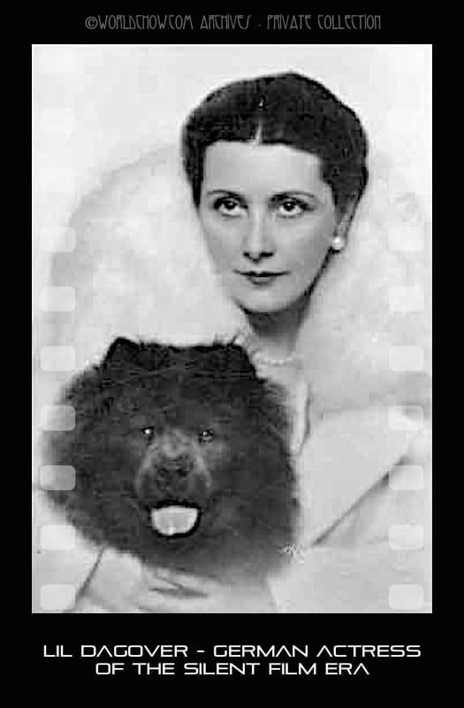 Lil Dagover German Actress with chow - Version 3