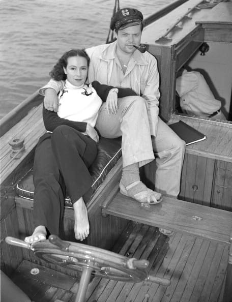 DELORES DEL RIO WITH ROMANCE ORSON WELLES