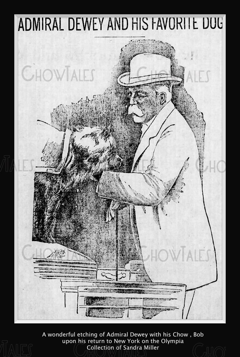 Admiral Dewey and Bob 1899 Sketch September 24