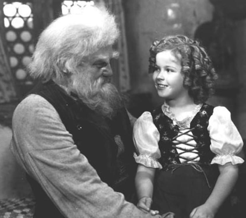 JEAN HERSHOLT AS GRANDPA IN HEIDI WITH SHIRLEY TEMPLE