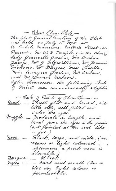 handwritten chow standard page 1 - Version 2