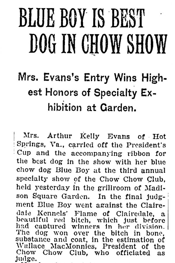 A-1922 Blue Boy Wins National article