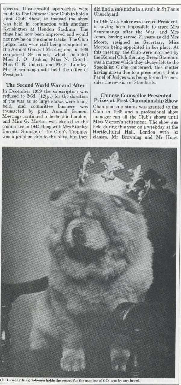 P-3-D Kennel Gazette Feb 1985 founding of Chow Chow Club UK - Version 3
