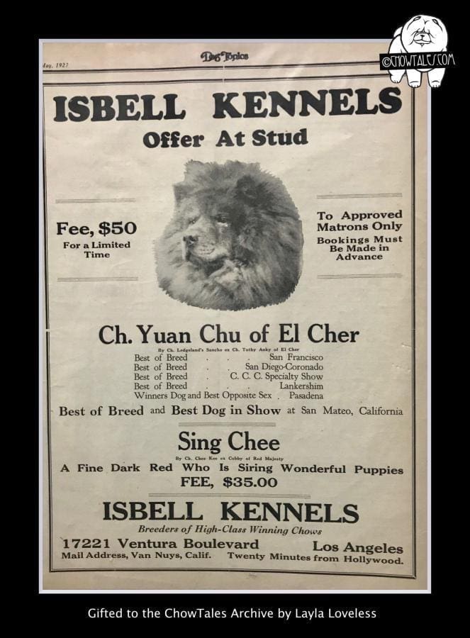 1906 Chicago White Sox Record holder Frank Isbell and his Best in Show Chow  - ChowTales